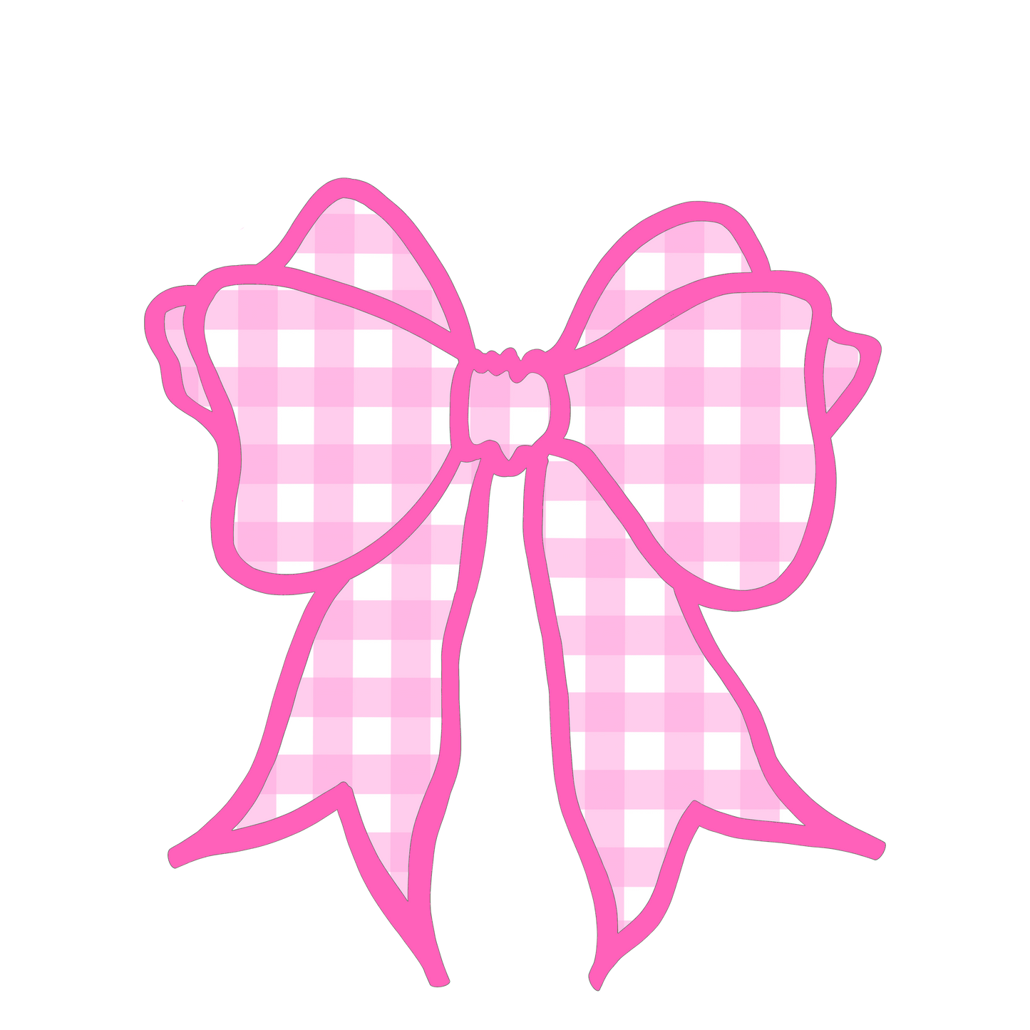 Pink Gingham Bow