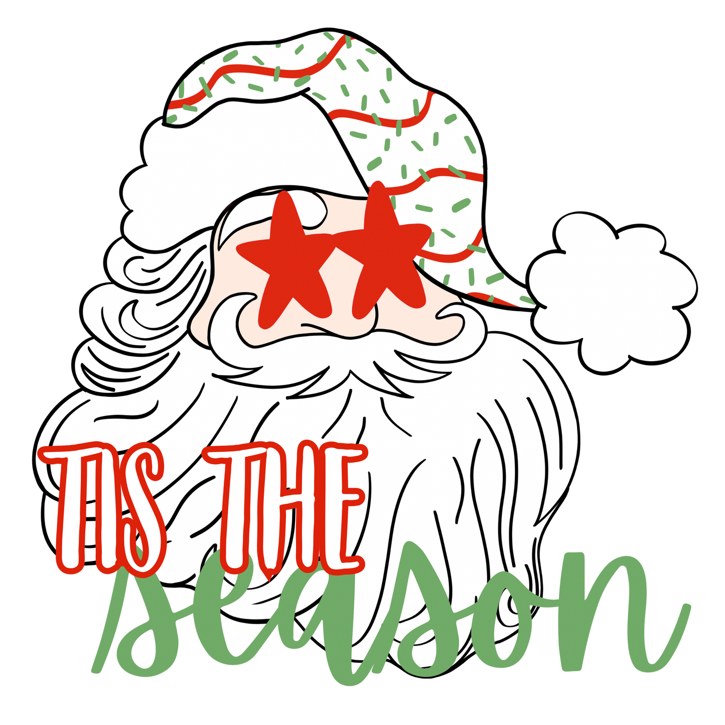 Christmas Tree Cake Santa