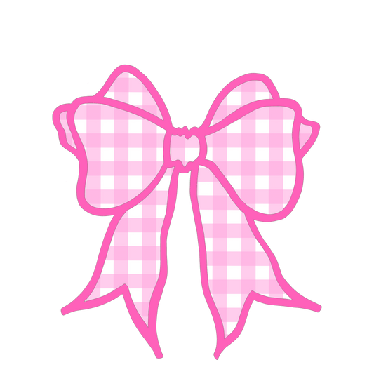 Pink Gingham Bow