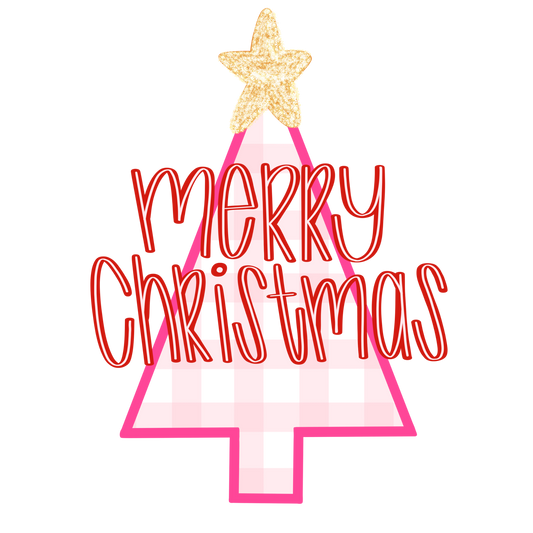 Red and Pink Gingham Tree