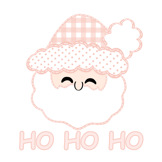 Quilted Pink Santa